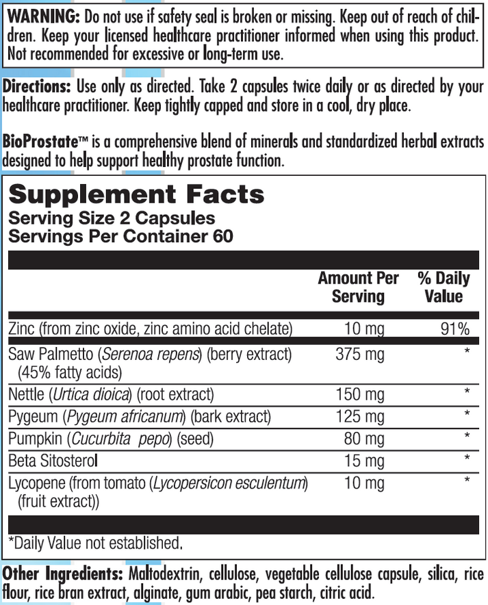 BioProstate 120Capsules