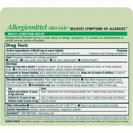 Allergiemittel AllerAide 40 Tablets