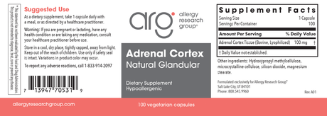 Adrenal Cortex 100 mg 100 vcaps