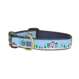 Lucky Dog Pet Company City Christmas Holiday Dog Collar: Small / Narrow