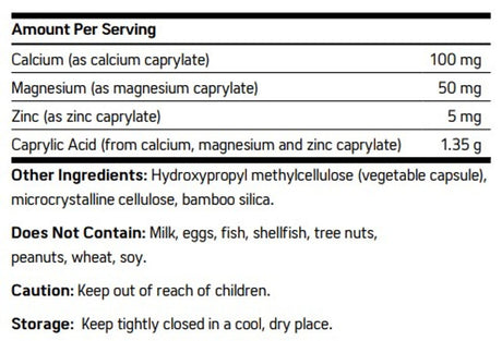 Caprylic Acid 120 Capsules