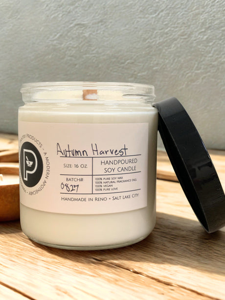 Pantry Products Slow Season Fall Candle Collection: Hand-Poured Soy Wax Candles - Phthlate-free, Clean Burning