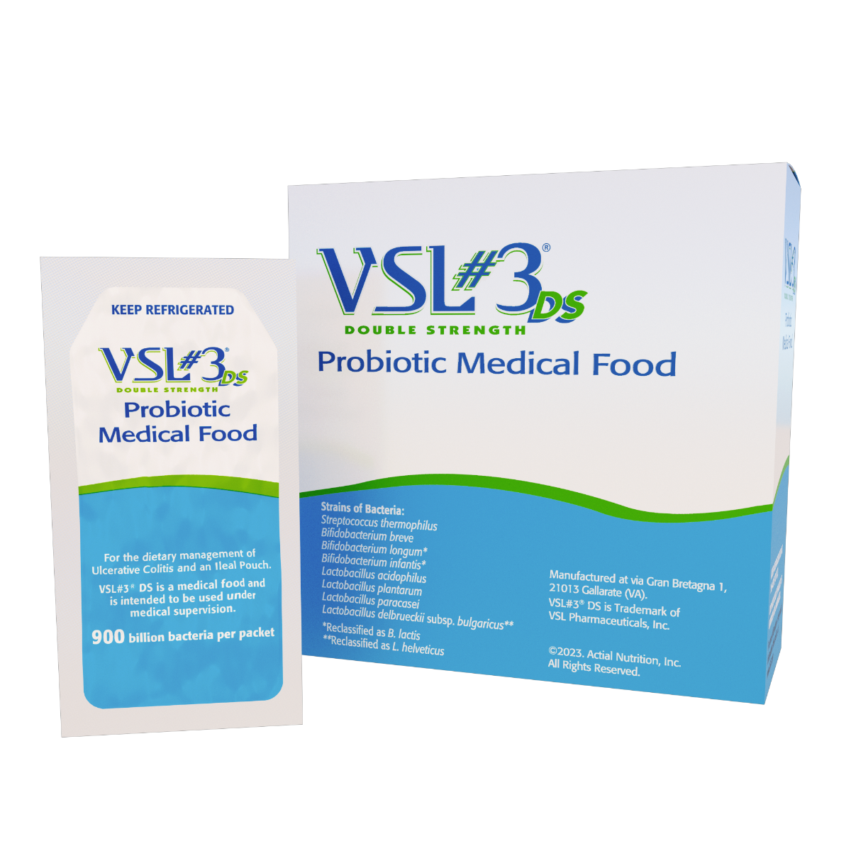 High-Potency Multi-Strain Probiotic - Double Strength 900 Billion CFU 20 Powder