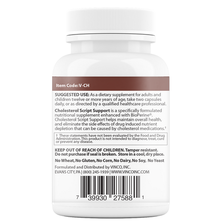 Cholesterol Script Support 60 Veggie Caps