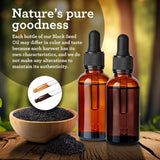 Natural Cold Pressed Black Seed Oil With Vitamin D3, K2, & E