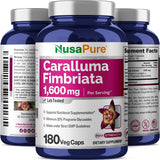 NusaPure Caralluma Fimbriata 1600mg - 180 Veggie Capsules (Non-GMO, Vegan)
