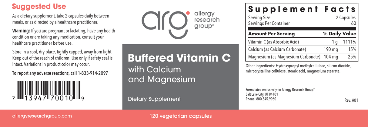 Buffered Vitamin C 120 Veggie Caps