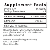 Artemisinin 100 mg 90 vegcaps