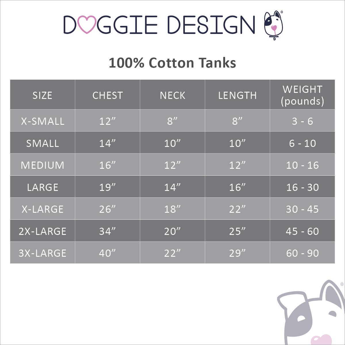Cotton Dog Tank - Ultra Violet