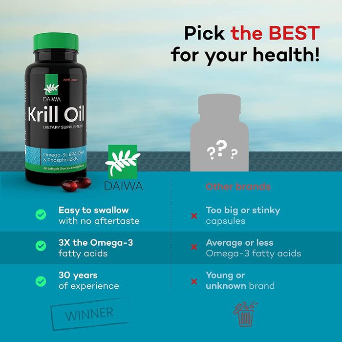 Krill Oil - 500 mg - 60 Softgels