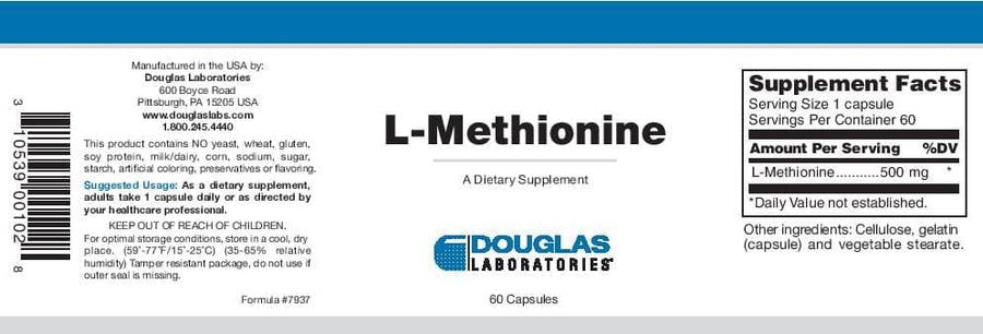 L-Methionine 60 Capsules