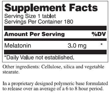 Melatonin P.R. 3 MG Tablets
