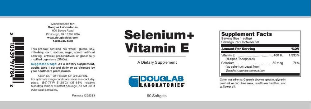 Selenium + Vitamin E 90 Softgels
