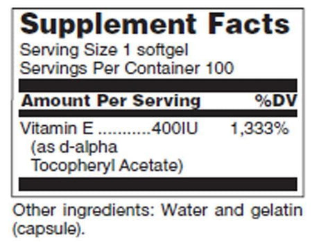 E-400 100 Softgels