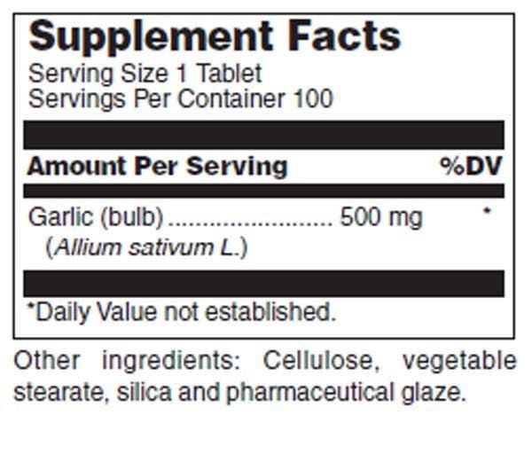 Garlic (Odorless) 100 Tablets