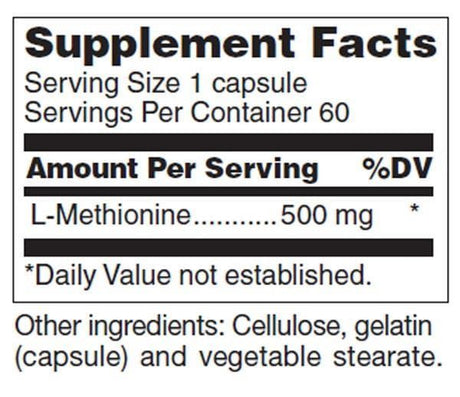 L-Methionine 60 Capsules