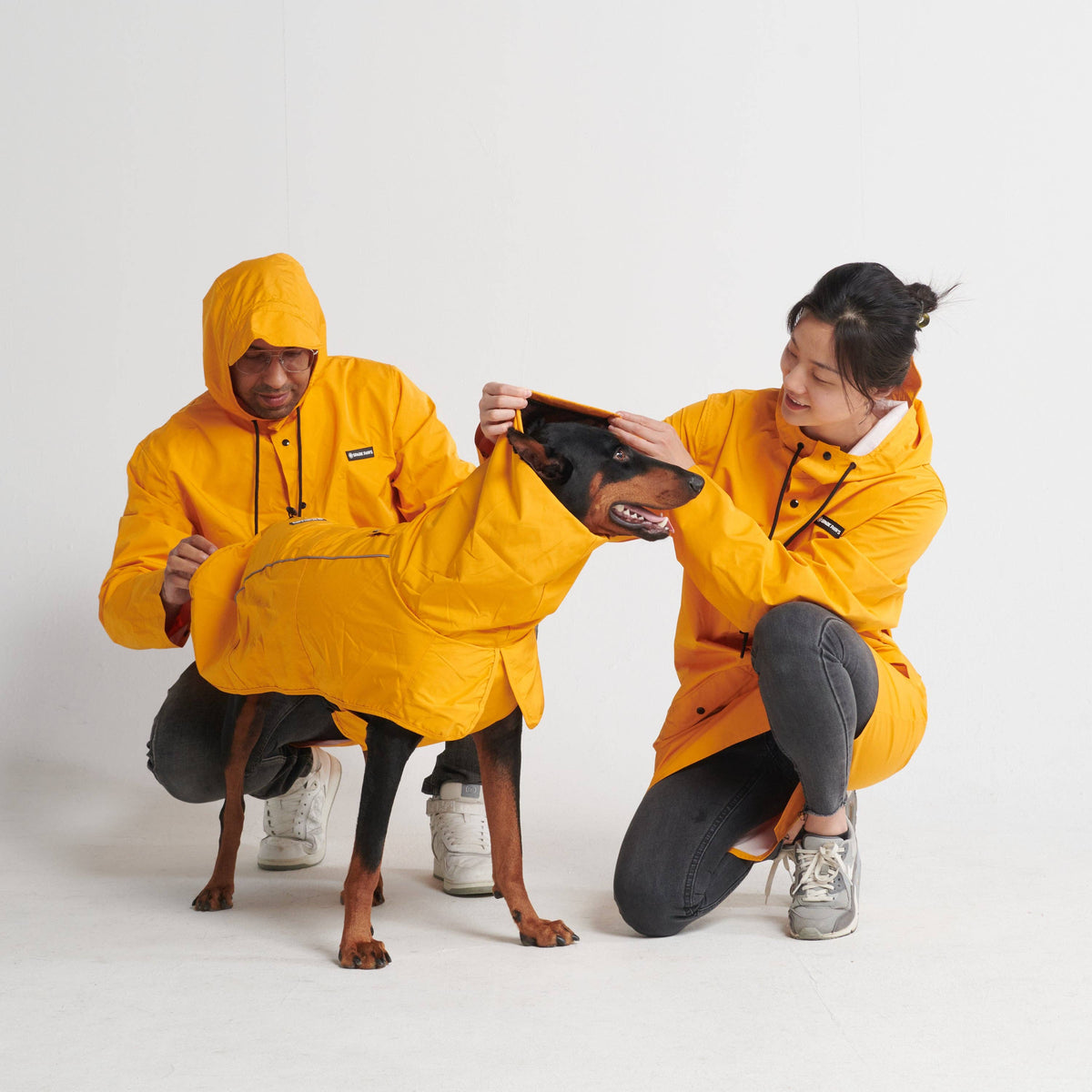 Lucky Dog Pet Company Breatheshield™ Dog Raincoat - Mustard Yellow