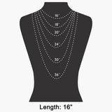 Cat Pendant Necklace: Rhodium Plated