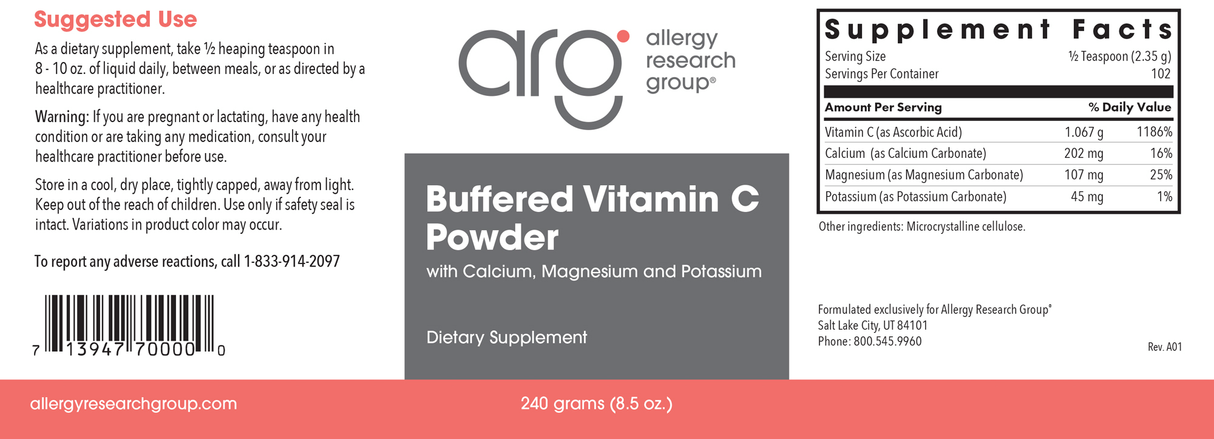 Buffered Vitamin C Powder 240 g