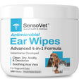 SensoVet Ear Wipes for Dogs & Cats - 100 Wipes