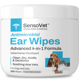 SensoVet Ear Wipes for Dogs & Cats - 100 Wipes