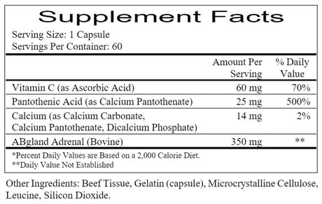 Cortol Ace Freeze Dried Adrenal 60Capsules