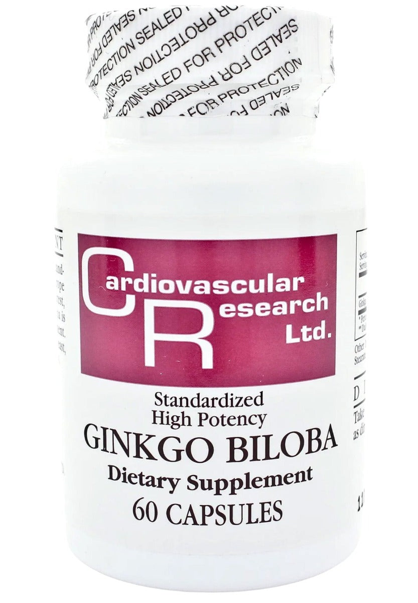 Ecological Formulas/Cardiovascular Research, Gingko Biloba- 120 MG 60 Capsules