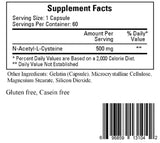 Resbid N-Ace-L-Cysteine (NAC) (Time Release) 60 caps 60Capsules