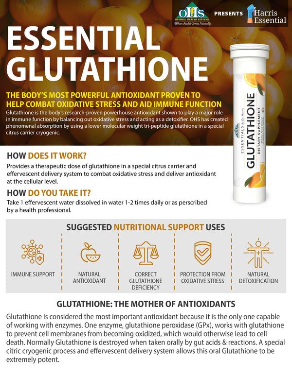 Essential Glutathione 20 Effervescent Wafers