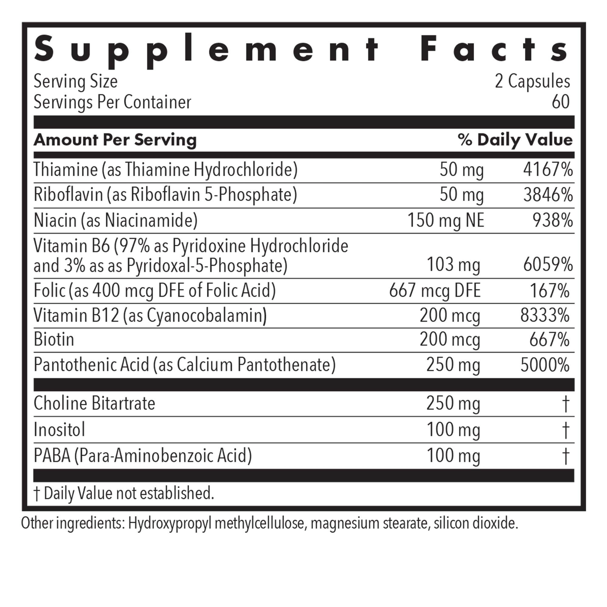 Super Vitamin B 120Veggie Caps