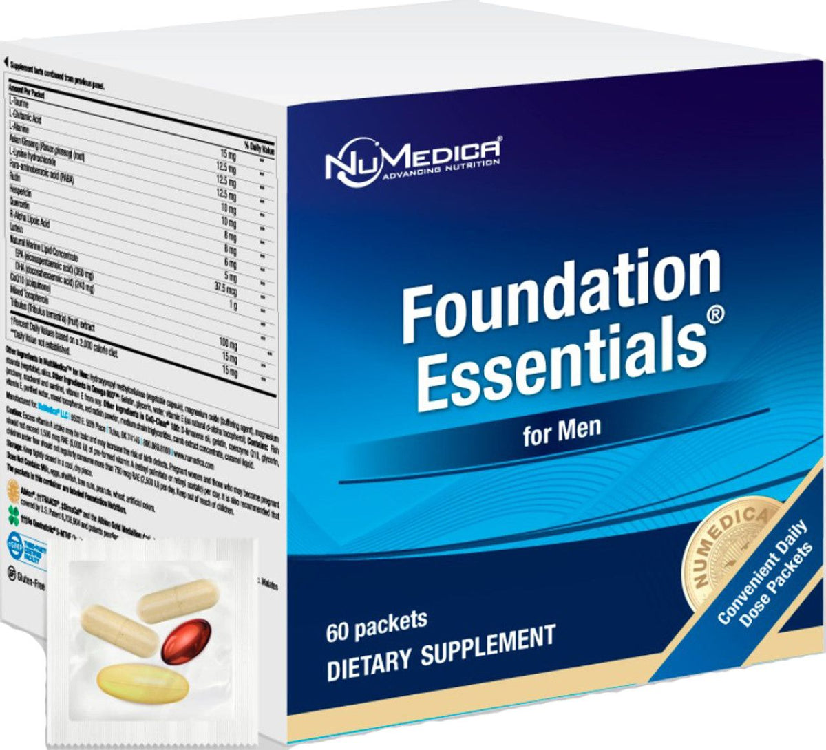 Men Packet NuMedica, Foundation Essentials for Men 60 Packets - The Natural ...