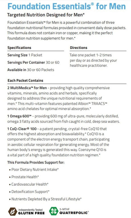 Foundation Essentials for Men 60 Packet(s)