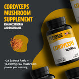 Organic Cordyceps Mushroom Supplement Capsules