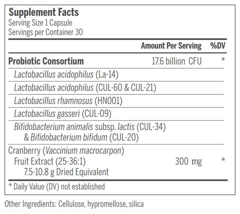 HMF Women's Daily Probiotic 30 Veggie Caps