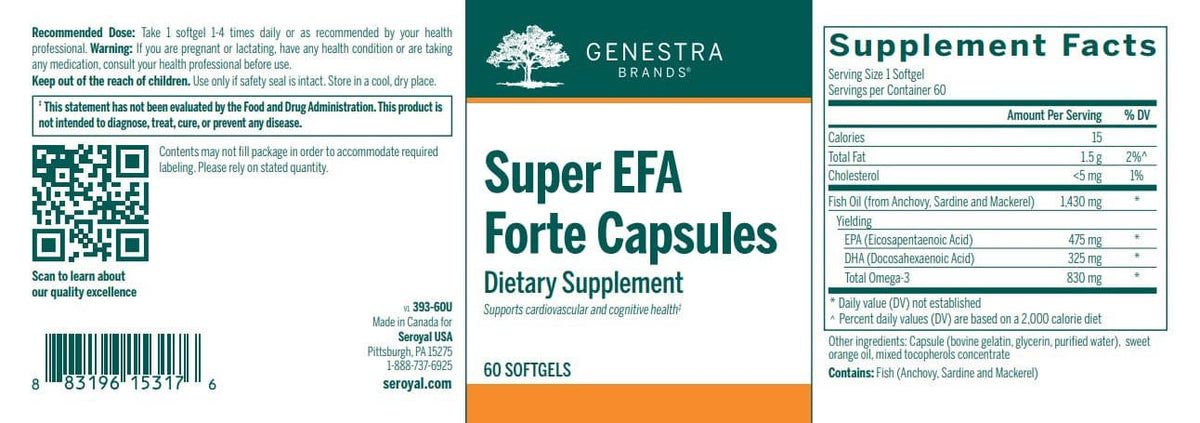 Super EFA Forte Capsules 60 Softgels
