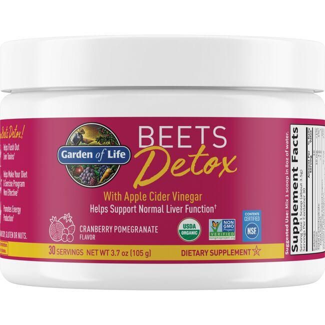 Beets Detox with Apple Cider Vinegar 3.7 oz (105g) Powder Cranberry Pomegranate