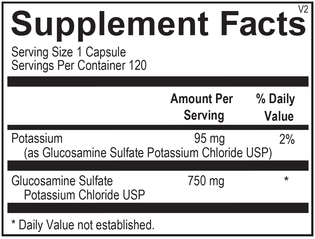 Glucosamine Sulfate 120 Capsules