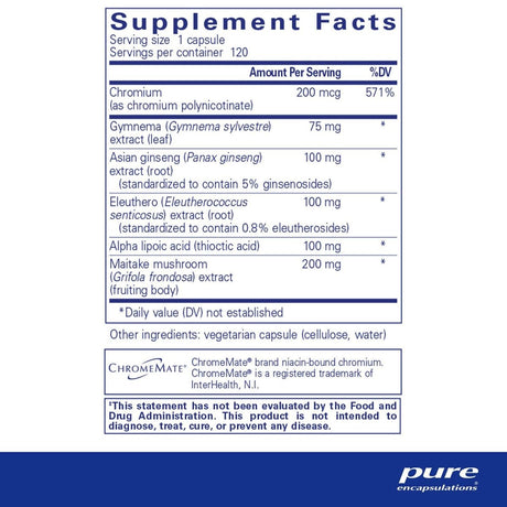 Glucose Support Formula 120 Veggie Caps