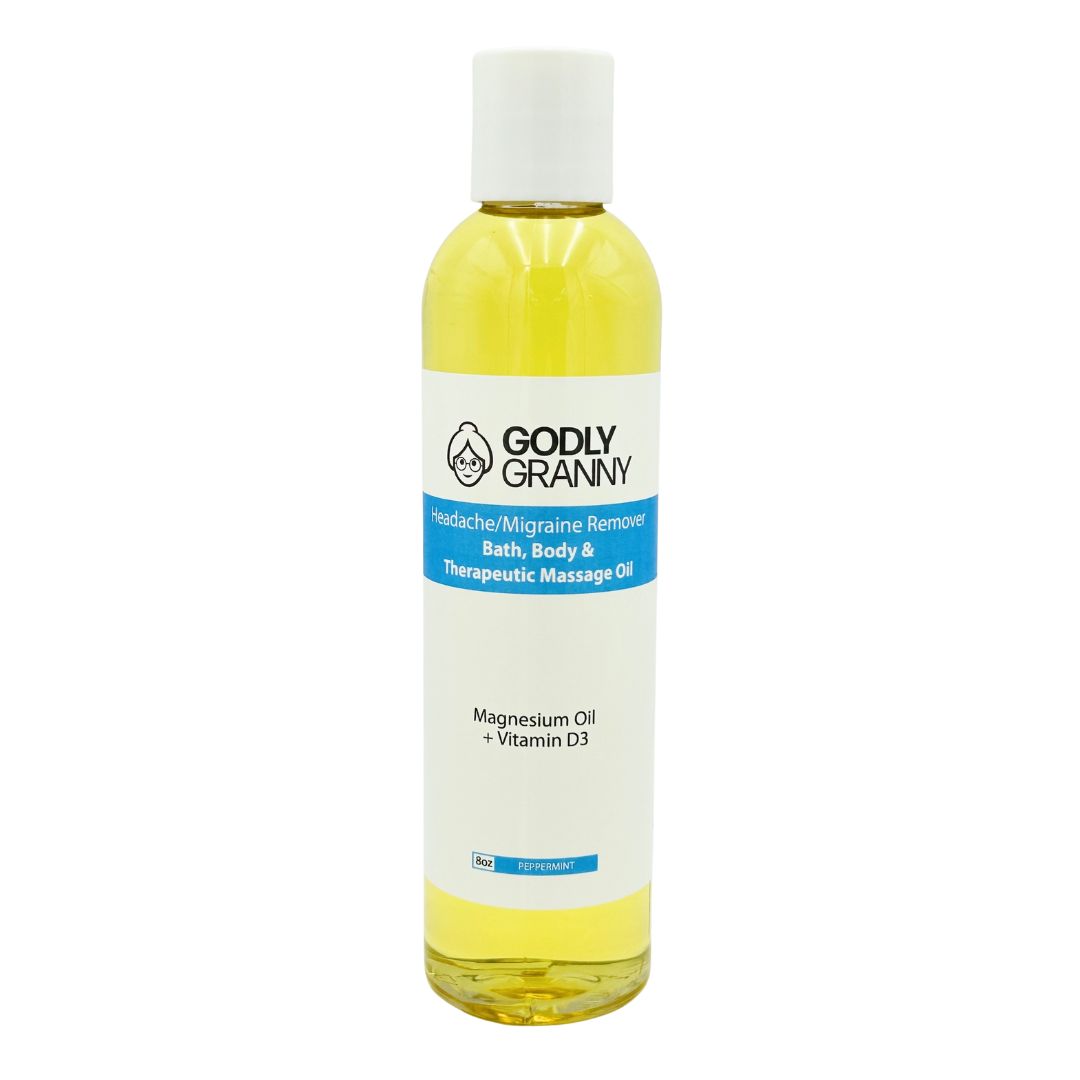 Headache/Migraine Remover Bath, Body & Therapeutic Massage Oil (Peppermint)