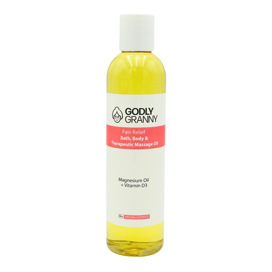 Pain Relief Bath, Body & Therapeutic Massage Oil (Naturally Scented)