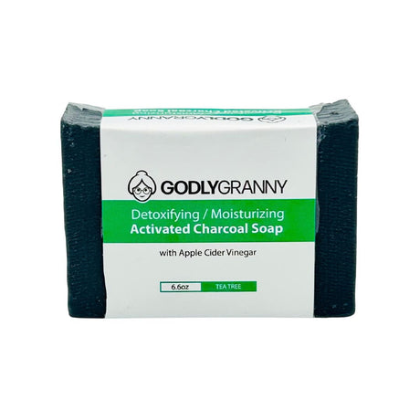 Detoxifying/Moisturizing Activated Charcoal Bar Soap with Cocoa, Mango, and Shea Butters