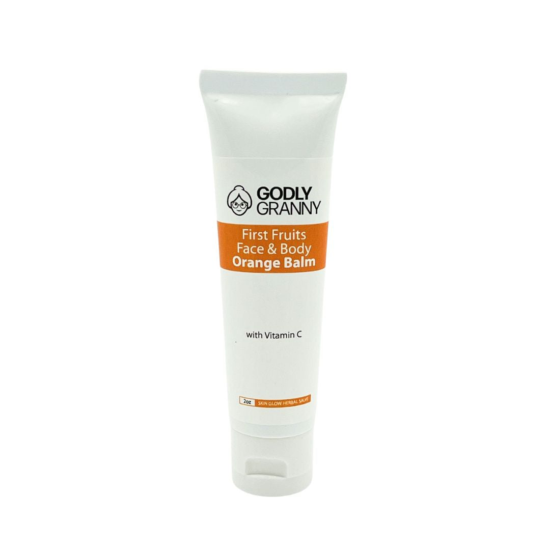 First Fruits Face & Body Orange Balm Skin Glow Herbal Salve