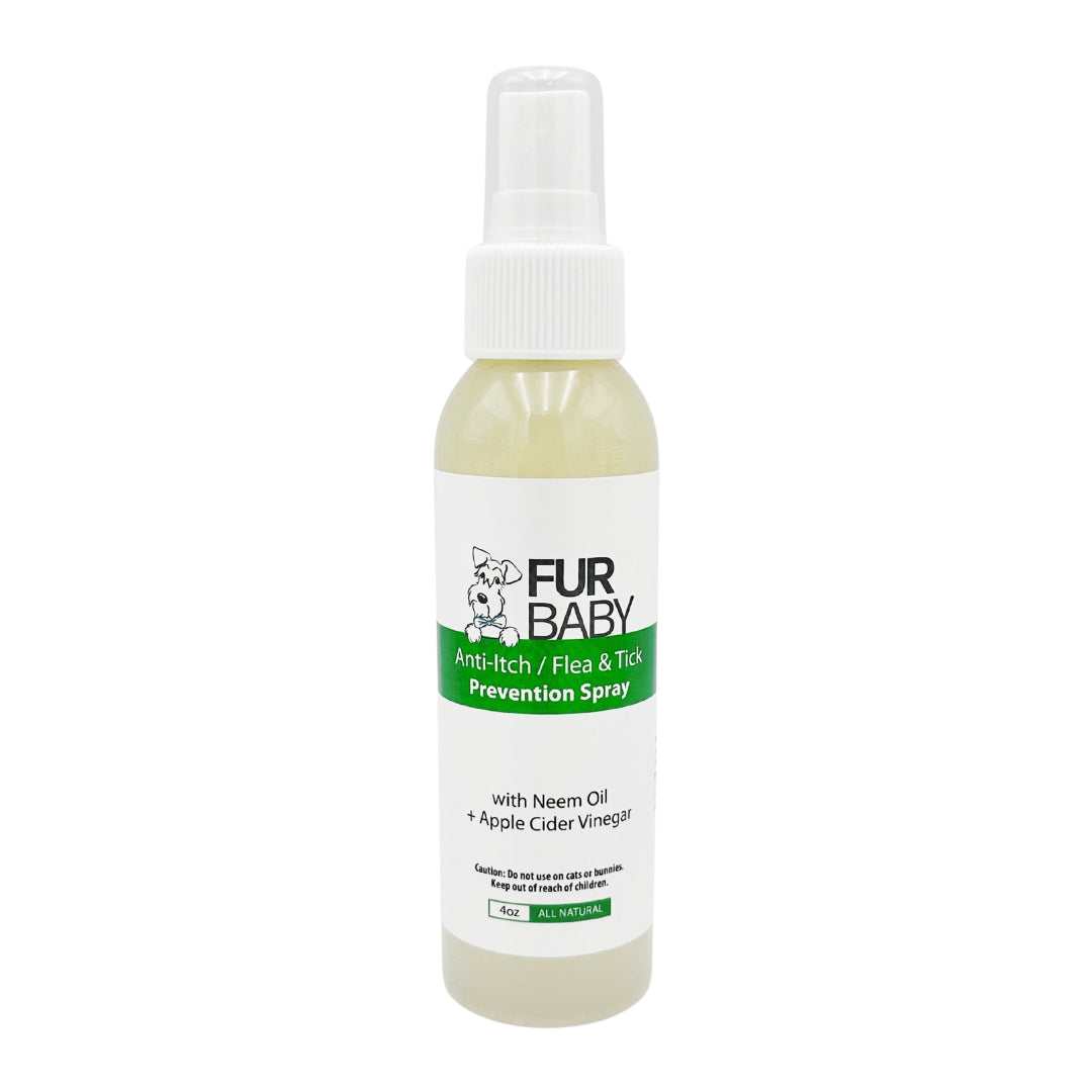 Fur Baby Anti-Itch / Flea & Tick Prevention Spray with Neam Oil + Apple Cider Vinegar