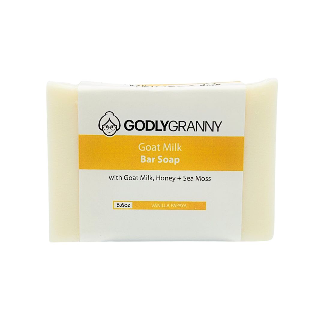 Goat Milk Bar Soap with Goat Milk, Honey + Sea Moss