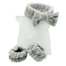 Headband with Bow and Wristbands Combo Set in Logo Bag