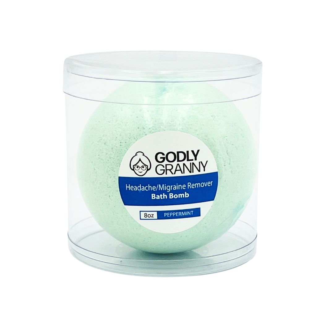 Headache/Migraine Remover Bath Bomb (Peppermint)