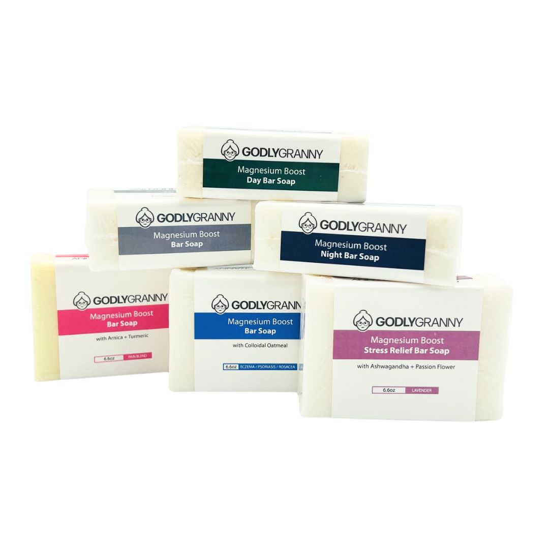 Magnesium Boost Bar Soap with Arnica + Turmeric (Pain Blend)