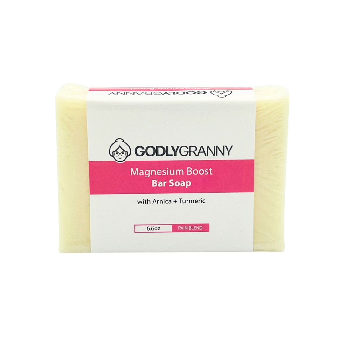 Magnesium Boost Bar Soap with Arnica + Turmeric (Pain Blend)