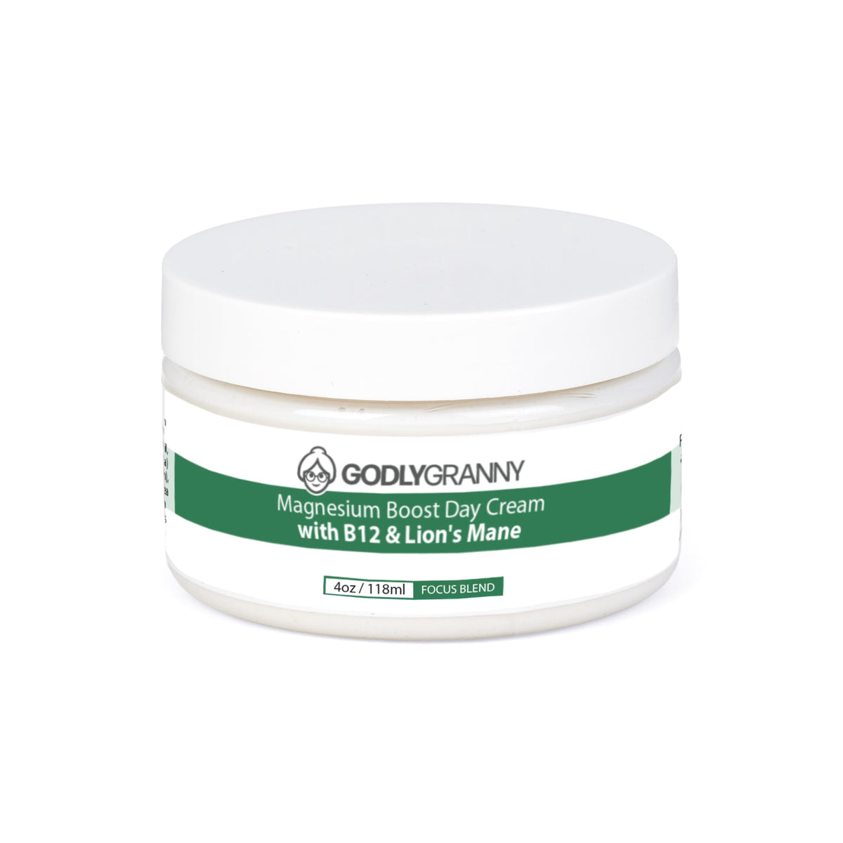 Magnesium Boost Day Cream with B12 and Lion's Mane (Focus Blend)