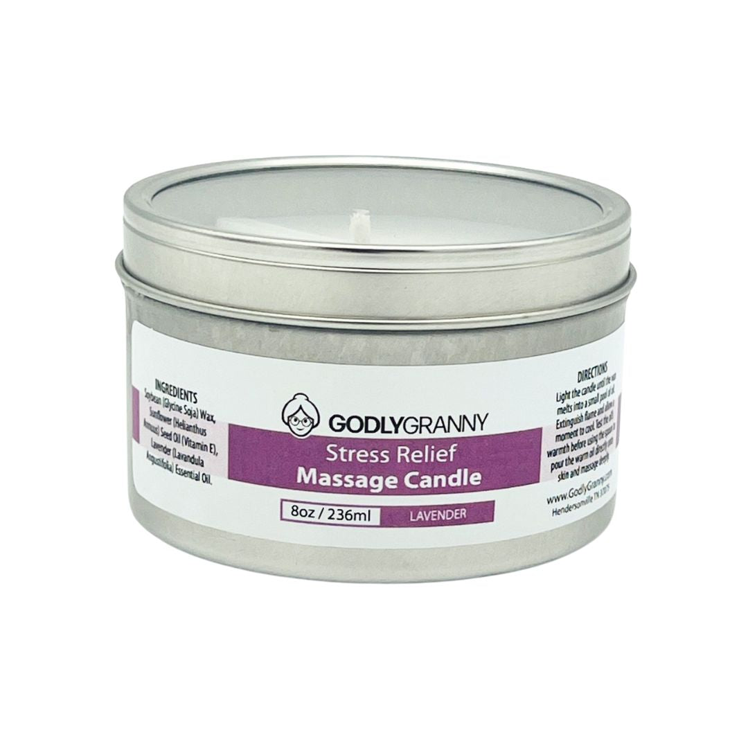 Stress Relief Massage Candle (Lavender)